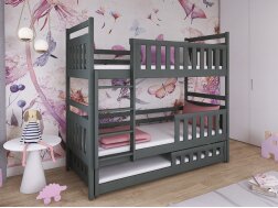Trivietė vaikiška lova OLIWIA 80x180