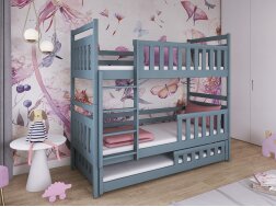 Trivietė vaikiška lova OLIWIA 80x180