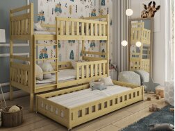 Trivietė vaikiška lova OLIWIA 80x200