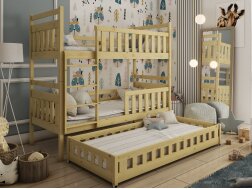 Trivietė vaikiška lova OLIWIA 90x200