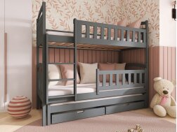 Trivietė vaikiška lova su stalčiais BLANKA 80x180