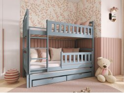 Trivietė vaikiška lova su stalčiais BLANKA 80x180