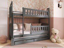 Trivietė vaikiška lova su stalčiais BLANKA 80x200