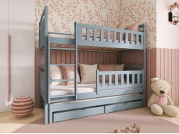 Trivietė vaikiška lova su stalčiais BLANKA 80x200