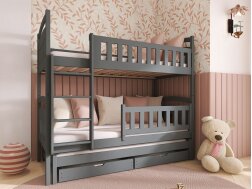 Trivietė vaikiška lova su stalčiais BLANKA 90x190