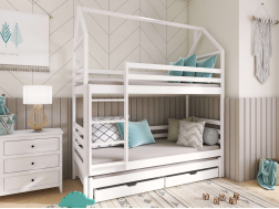 Trivietė vaikiška lova su stalčiais DALIA 80x160