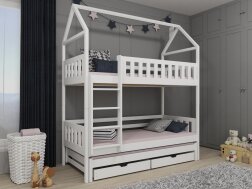 Trivietė vaikiška lova su stalčiais IGA 80x160