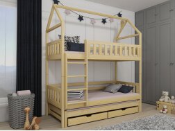 Trivietė vaikiška lova su stalčiais IGA 80x180