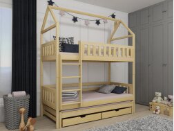 Trivietė vaikiška lova su stalčiais IGA 90x190