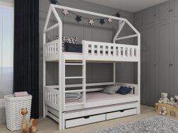 Trivietė vaikiška lova su stalčiais IGA 90x200