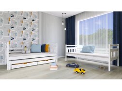 Trivietė vaikiška lova su stalčiais SEWERYN 80x180