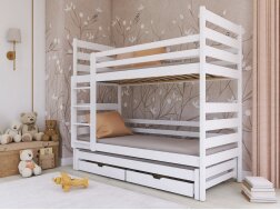 Trivietė vaikiška lova su stalčiais TOMI 80x180