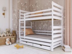 Trivietė vaikiška lova su stalčiais TOMI 80x200