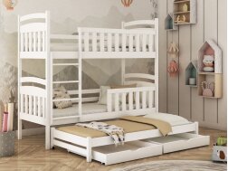 Trivietė vaikiška lova su stalčiais VIKI 80x160