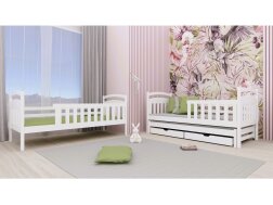 Trivietė vaikiška lova su stalčiais VIKI 80x180