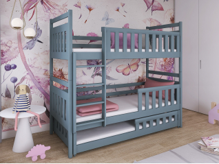 Trivietė vaikiška lova OLIWIA 90x190