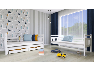 Trivietė vaikiška lova su stalčiais SEWERYN 80x160