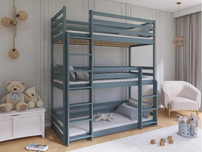 Triaukštė vaikiška lova TED 80x180 3