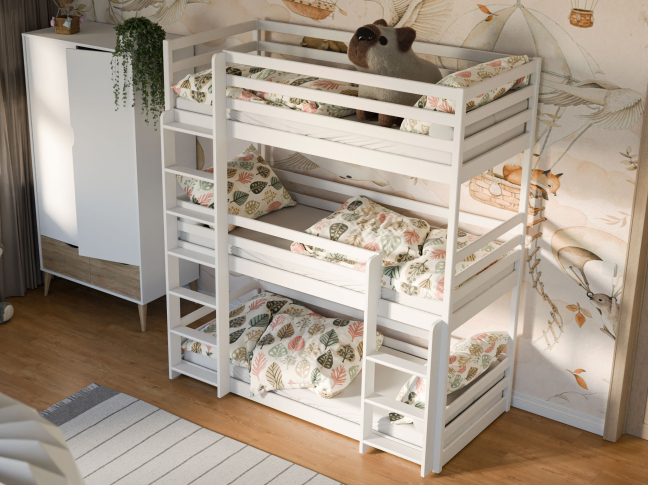 Triaukštė vaikiška lova TED 80x180 1