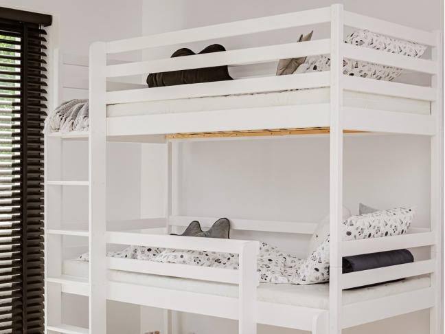 Triaukštė vaikiška lova TED 80x200 4 Triaukštė vaikiška lova TED 80x200 4