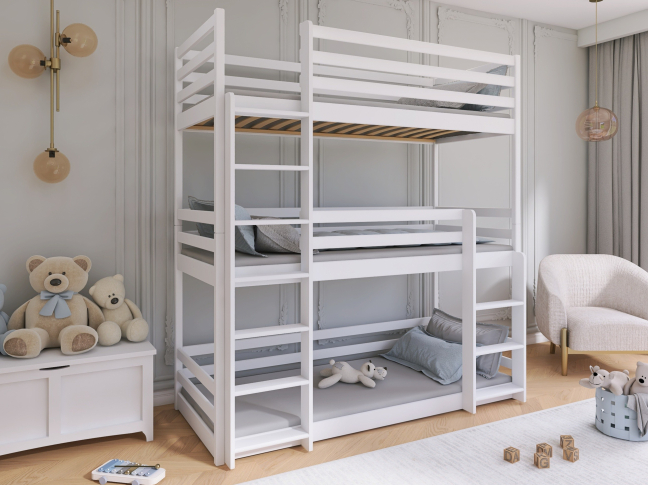 Triaukštė vaikiška lova TED 90x200
