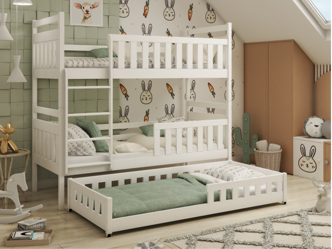 Trivietė vaikiška lova OLIWIA 80x180 5 Trivietė vaikiška lova OLIWIA 80x180 5