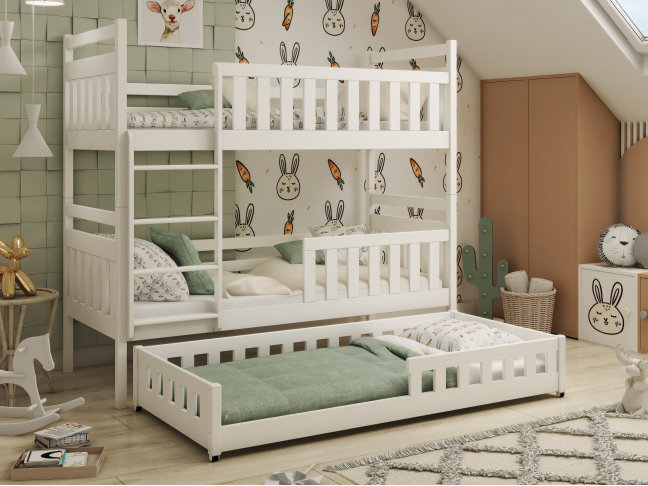 Trivietė vaikiška lova OLIWIA 90x200