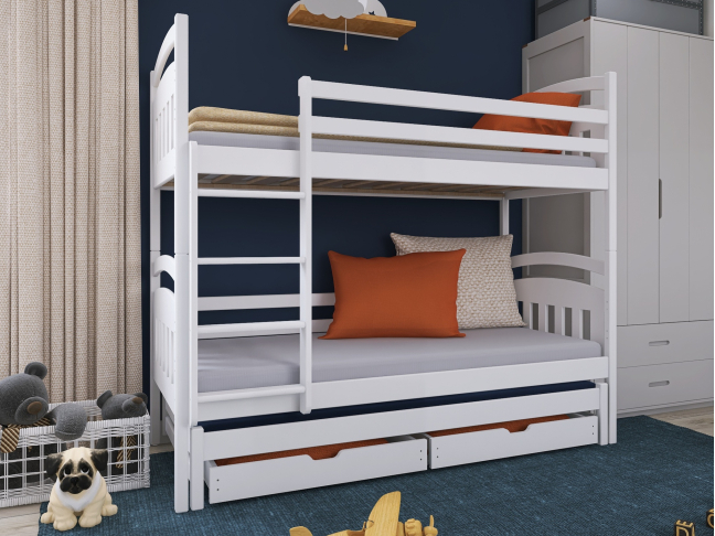 Trivietė vaikiška lova su stalčiais ALAN 80x160 1 Trivietė vaikiška lova su stalčiais ALAN 80x160 1