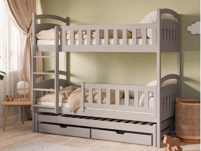 Trivietė vaikiška lova su stalčiais BLANKA 80x180 3 Trivietė vaikiška lova su stalčiais BLANKA 80x180 3