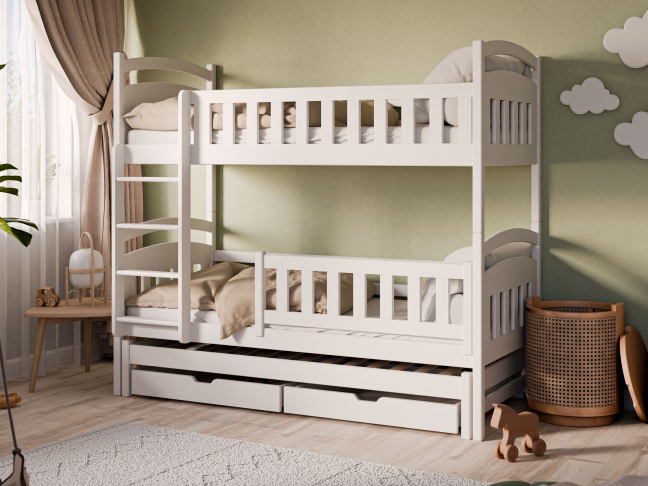 Trivietė vaikiška lova su stalčiais BLANKA 90x190 Trivietė vaikiška lova su stalčiais BLANKA 90x190