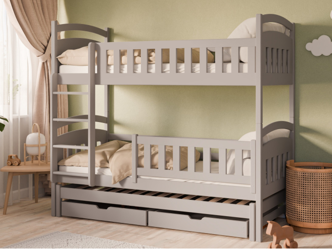 Trivietė vaikiška lova su stalčiais BLANKA 90x200 2