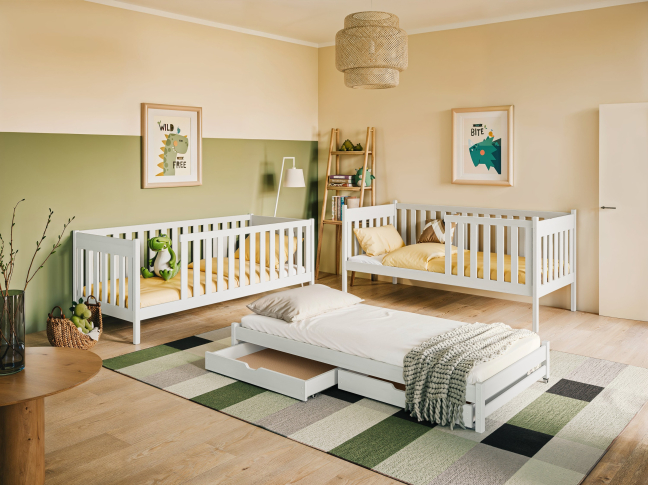 Trivietė vaikiška lova su stalčiais EMILKA 80x180 2