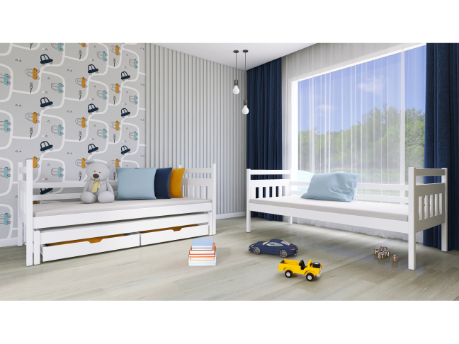 Trivietė vaikiška lova su stalčiais SEWERYN 80x160 1 Trivietė vaikiška lova su stalčiais SEWERYN 80x160 1