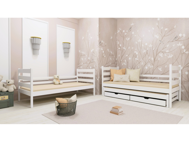 Trivietė vaikiška lova su stalčiais TOMI 80x200 1