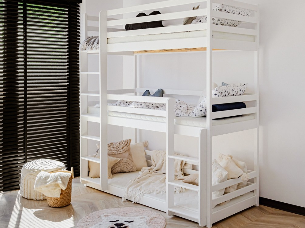 Triaukštė vaikiška lova TED 80x180 2 Triaukštė vaikiška lova TED 80x180 2