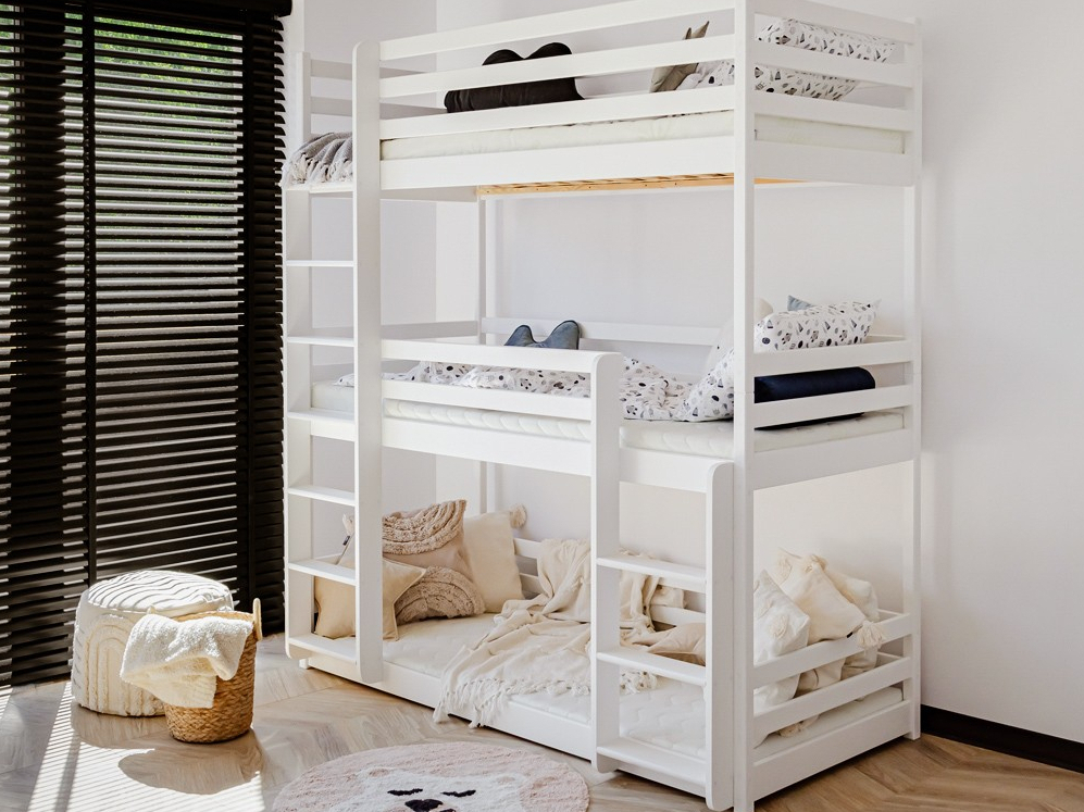 Triaukštė vaikiška lova TED 80x200 Triaukštė vaikiška lova TED 80x200