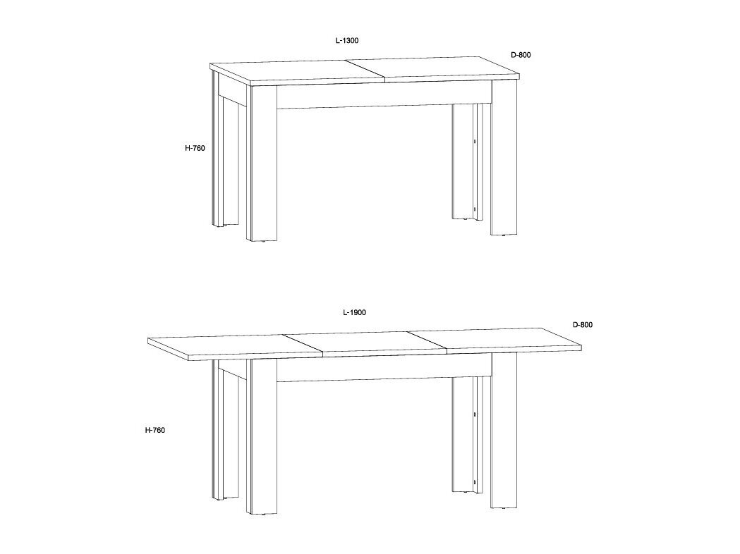 Išskleidžiamas stalas HYB-22 6