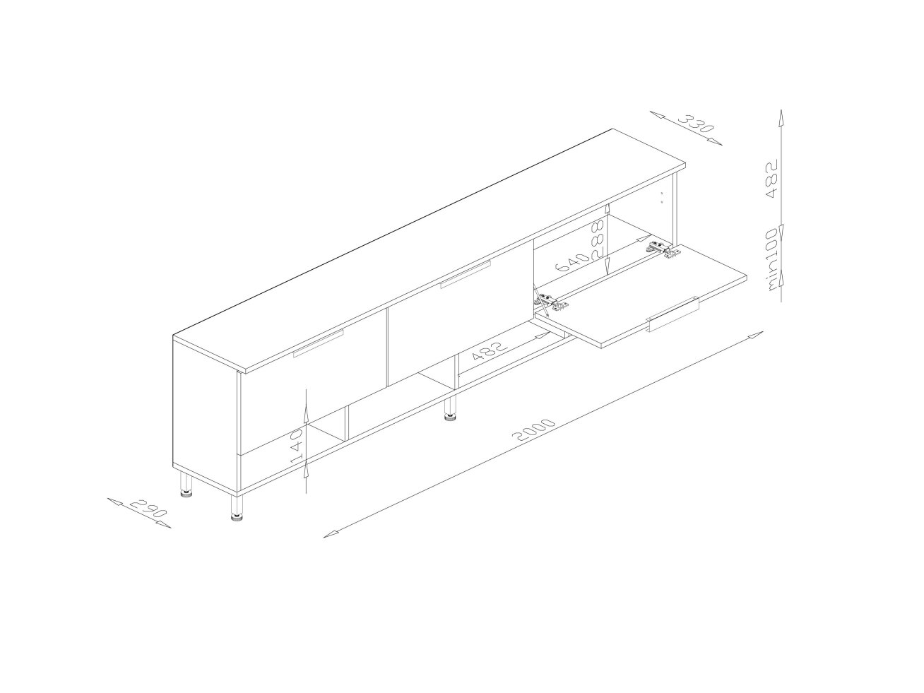 TV Staliukas MBL RTV 200 4 TV Staliukas MBL RTV 200 4
