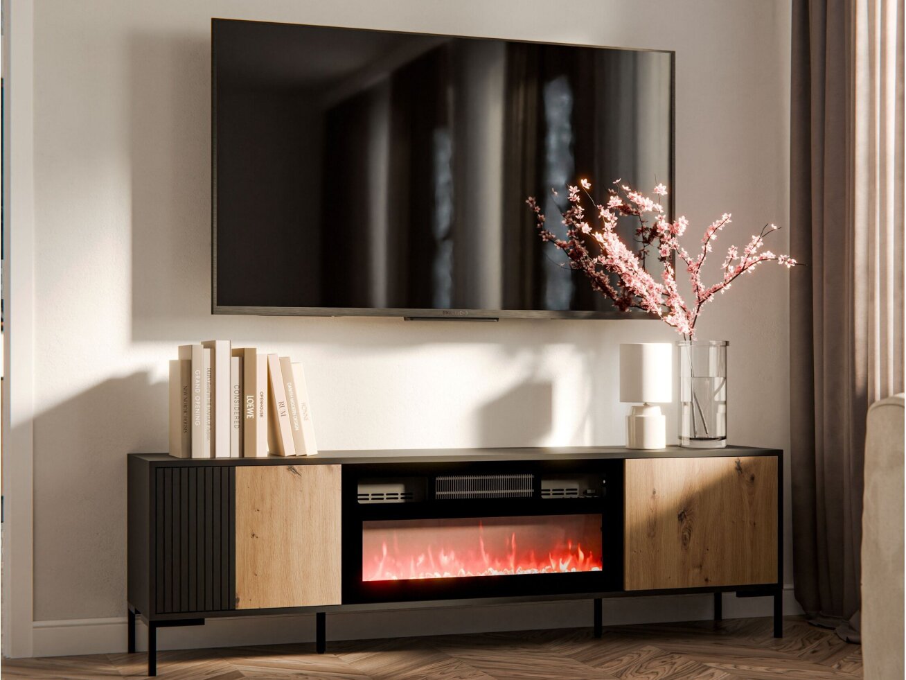 TV Staliukas MERCI 180 EF su elektriniu židiniu 2