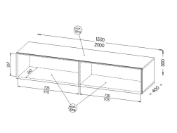 TV Staliukas SLIDE 200 + S