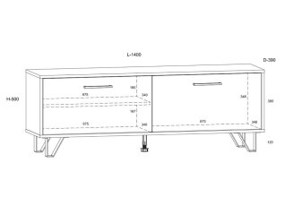 TV staliukas BOS-12