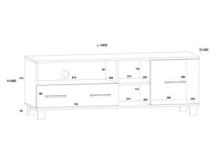 TV staliukas COO-11
