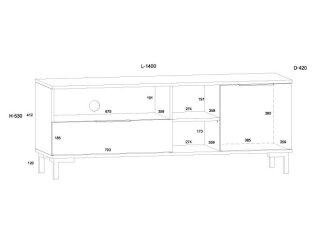 TV staliukas FRE-11