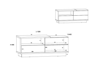 TV staliukas HYB-20