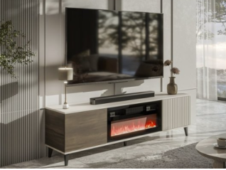 TV staliukas RANDOM 2 RTV-180K su elektriniu židiniu