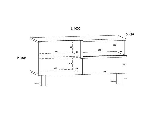 TV staliukas LAR-08 5