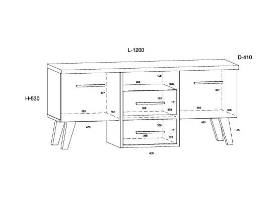 TV staliukas NOR-14 5
