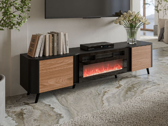 TV Staliukas VOLARE EF 200 su elektriniu židiniu 1 TV Staliukas VOLARE EF 200 su elektriniu židiniu 1