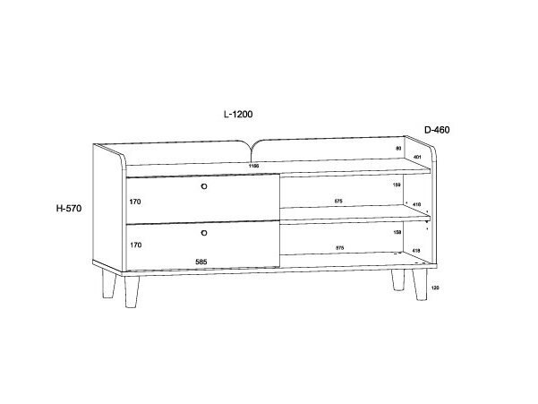 TV staliukas DOL-18 5