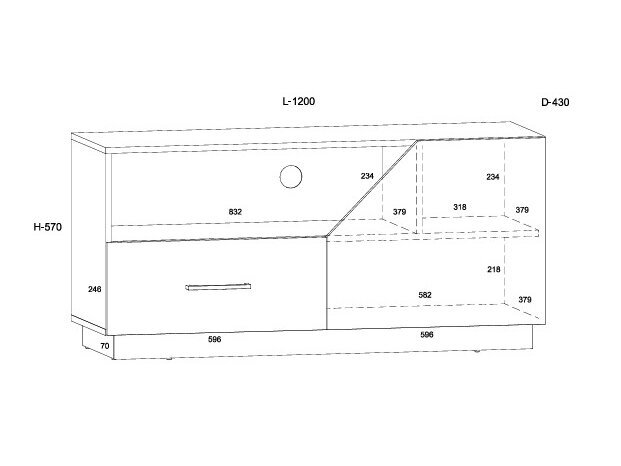 TV staliukas PAX-21 7